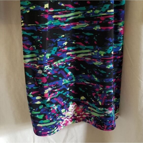 BCBGMaxAzria Adele Paint Splatter Multicolor Wrap Dress Size S - Picture 8 of 15